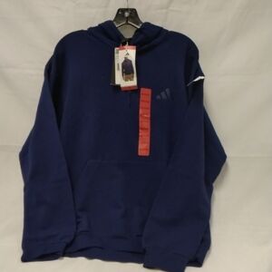 Adidas Men's Deep Blue Hoodie Medium